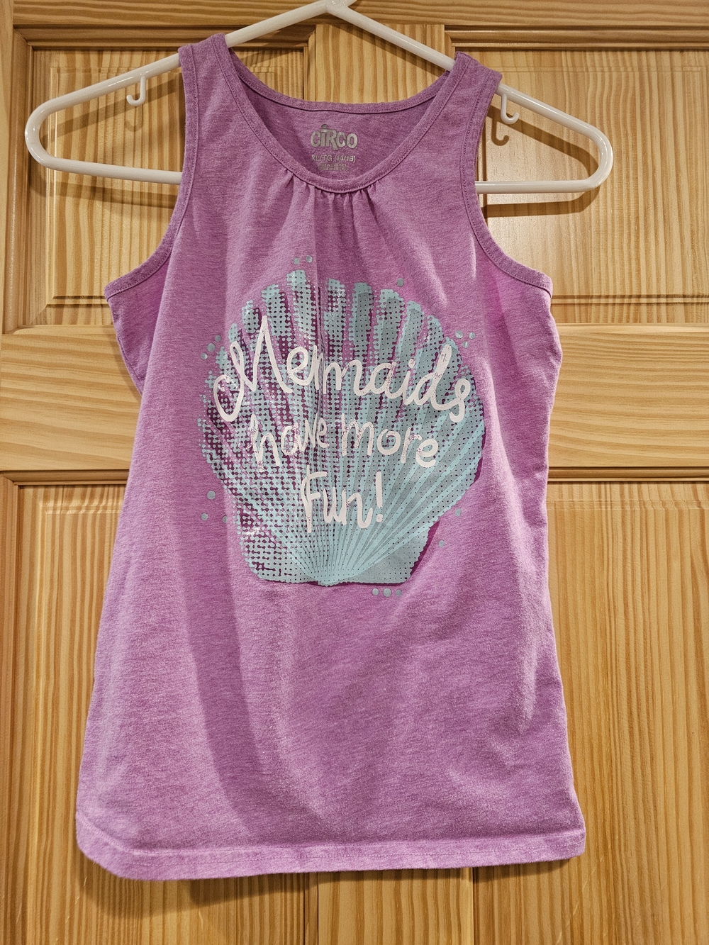 4/$10 Mermaid 14/16 XL Girls Tank Top Shell Circo Summer More Fun